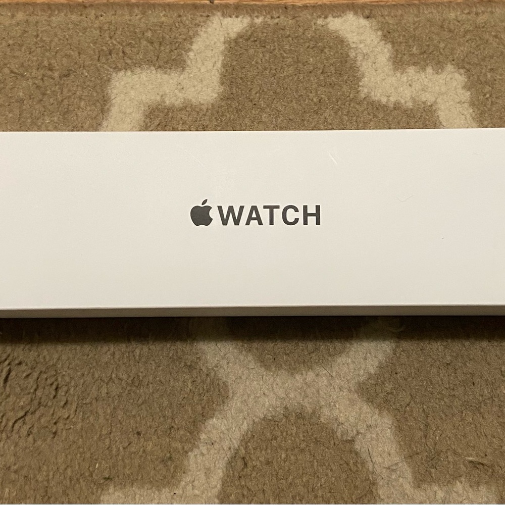 Apple Watch SE Silver Aluminum Case Abyss Blue Sport Band 44MM